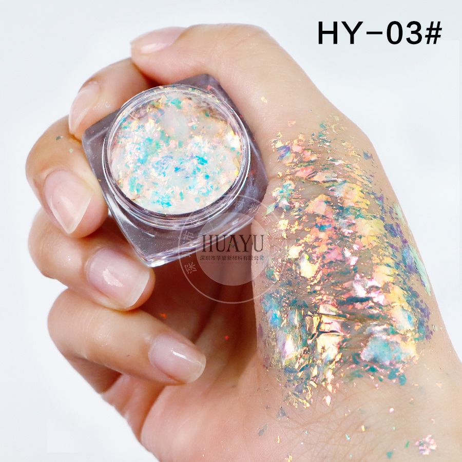 Explosiva transfronteriza camaleón óptico película gruesa Yunjin rosa arco iris estrella camaleón película gruesa ópalo rosa nail art sombra de ojos