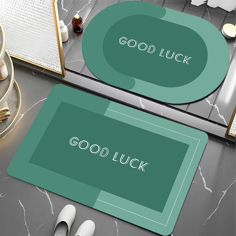 simple esterilla antideslizante de absorción de agua esterilla de suelo de baño esterilla de suelo de baño esterilla de suelo antideslizante de color sólido