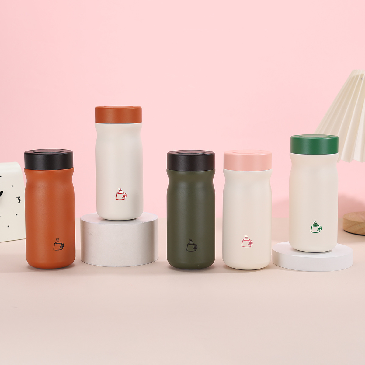 Edelstahl Thermobecher Für Studenten Kompakte Isolierflasche_voghion.com