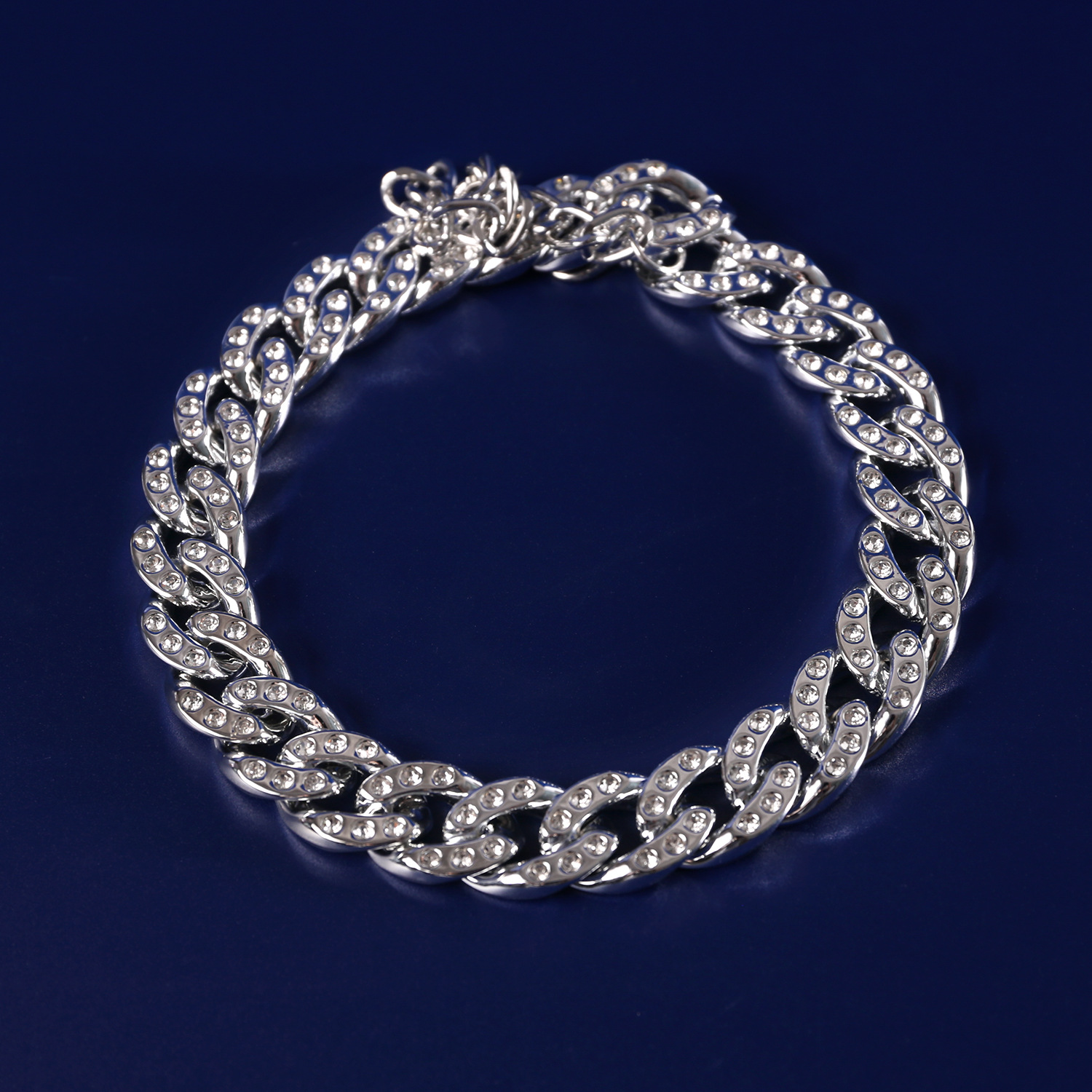 Comercio exterior mascotas collar de diamantes cubano ajustable dólar corona KING collar de lucha hip-hop gato perro
