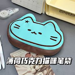 新品猫ペンケース学生大容量insペンケース高颜値文房具収纳袋罗猫かわいい化粧ポーチ