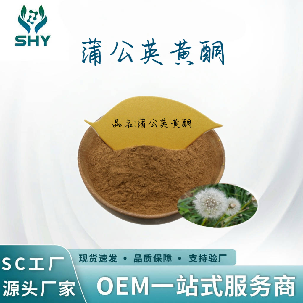 厂家直销蒲公英黄酮4%食品级原料量大从优现货包邮蒲公英提取物