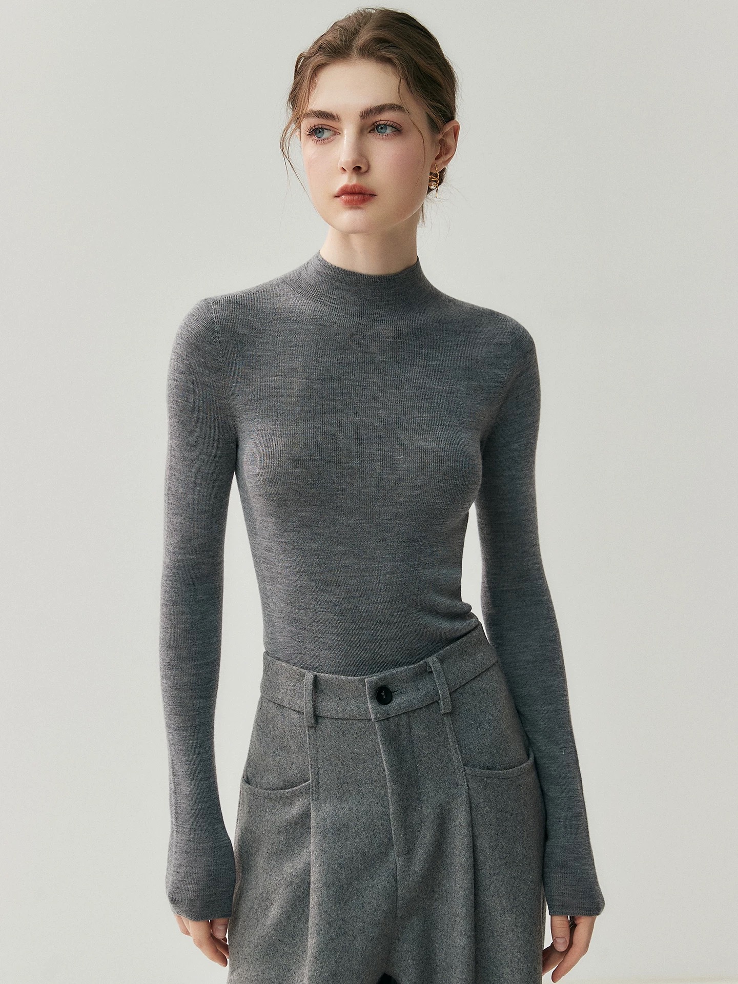 Woolen knitted sweater