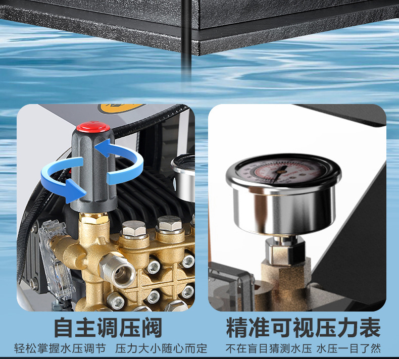 Car washing machine high pressure water gun household 220V cleaning machine powerful washing machine high power water pump