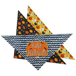 Amazon pet triangle towel Halloween medium and large dog saliva towel scarf Halloween cat and dog accessories foreign trade