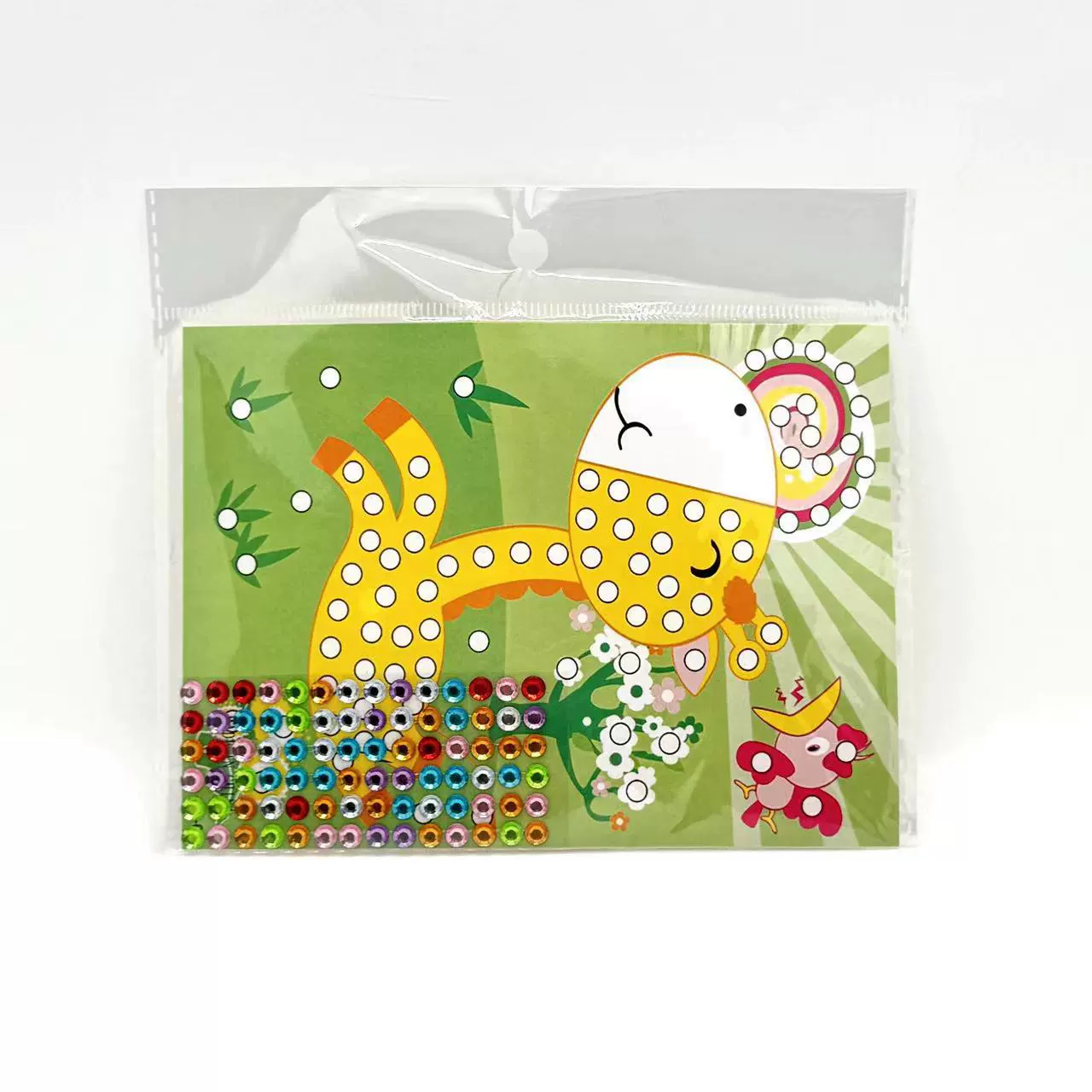 3D EVA Diamond Sticker Kit, детская акриловая бусина, 13×18 см карта