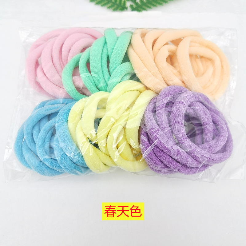 毛巾圈成春天色opp