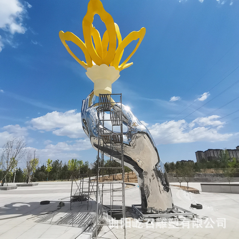 大型不锈钢雕塑厂家304镜面雕塑户外广场园林景观装饰艺术大摆件|undefined