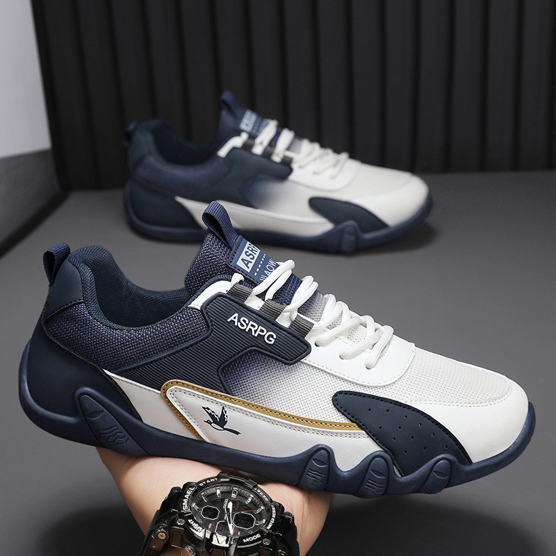 Douyin Daifa verano nuevos zapatos de skate de corte bajo para hombres zapatos casuales deportivos para estudiantes de suela gruesa zapatos de nicho de malla para hombres