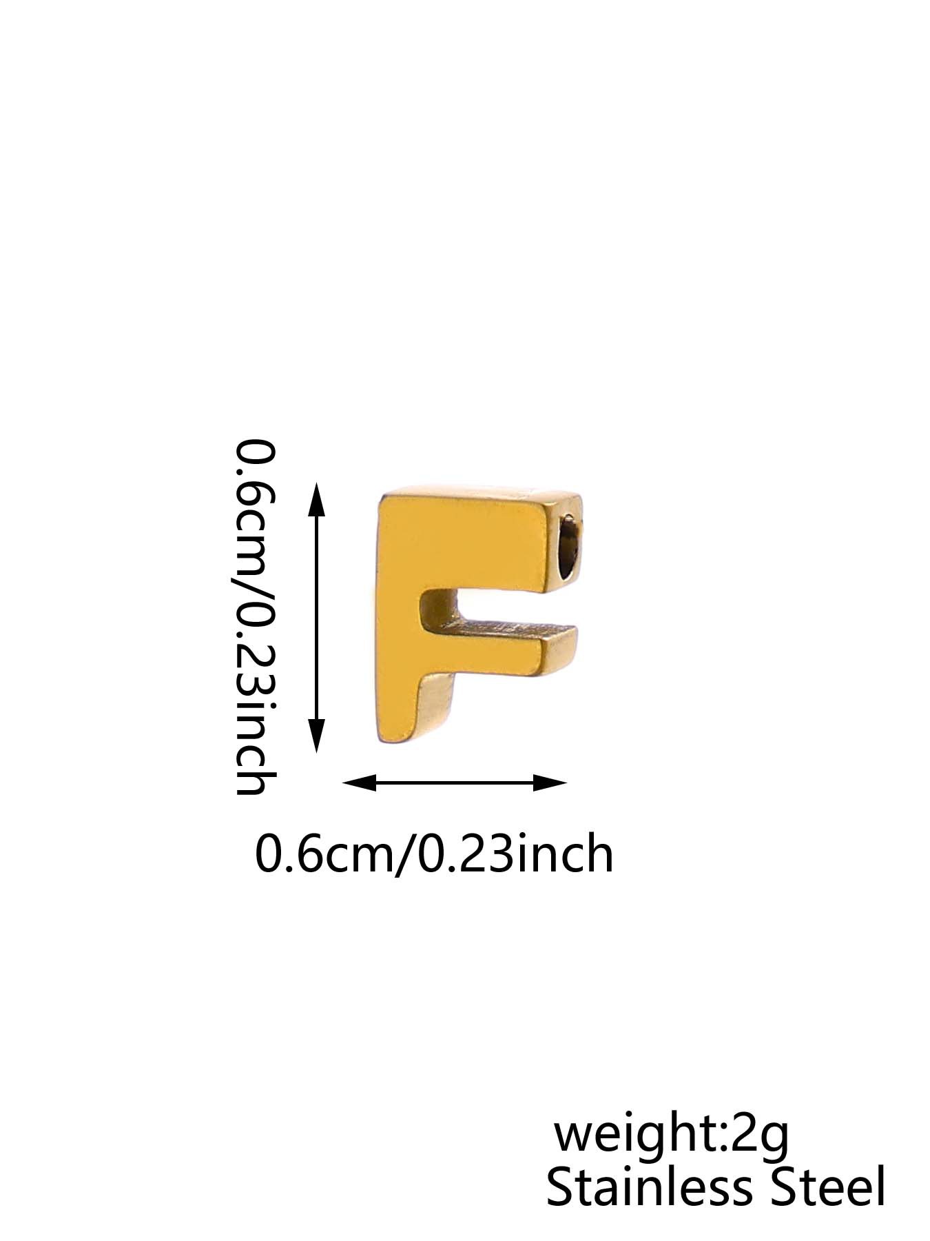 1 Piece 304 Stainless Steel Letter Word Pendant DIY Jewelry Accessories display picture 9