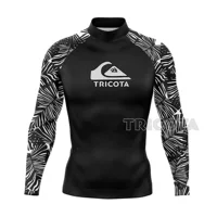 TRICOTA Мужской гидрокостюм с длинными рукавами, защита от солнца, быстросохнущий костюм для серфинга, рубашки для серфинга, рашгард