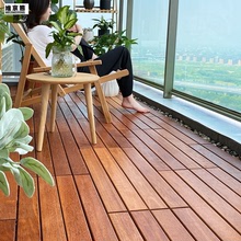 防腐木地板室外拼接露台花園面鋪設實自快裝戶外陽台一件代發代發