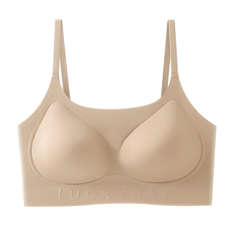 Blanco invisible T impermeable fundador líquido ropa interior mujer sin marcas pechos pequeños colapso no vacío taza contra el pecho colateral anti-prolapso sostén delgado