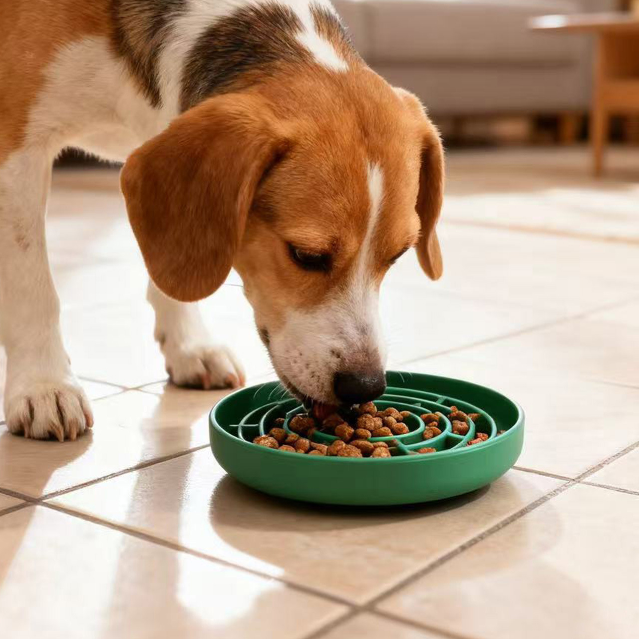 Tazón de comida lenta de silicona para mascotas Tazón de comida lenta para perros Tazón de perro Tazón de perro Tazón de arroz para perros Anti-volcado Tazón de comida para perros Tazón de comida para perros Suministros para perros y gatos