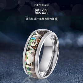 赤月戒指男黑金双色可刻字钨金素圈女食指戒珠宝镀金ins风乌金