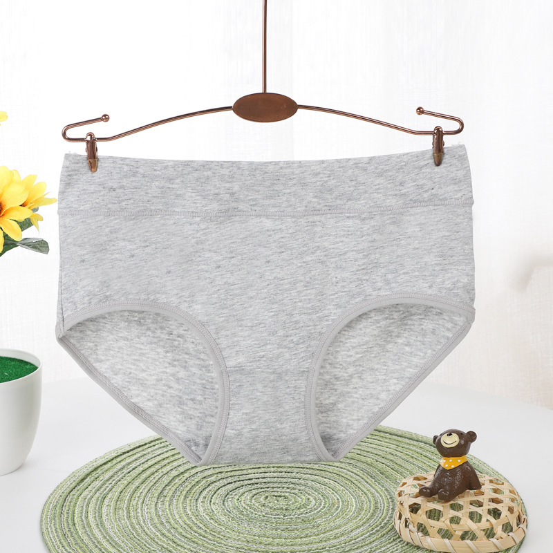 Aprobado directamente de fábrica bragas de algodón para mujer de cintura media bragas de color sólido sexy bragas de cintura y cadera de algodón entrepierna calzoncillos para mujer