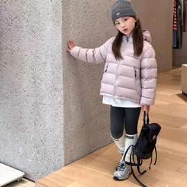 女童保暖儿童洋气棉衣冬款棉服2026冬装短款女宝宝面包服时尚外套