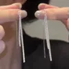Long earrings with tassels