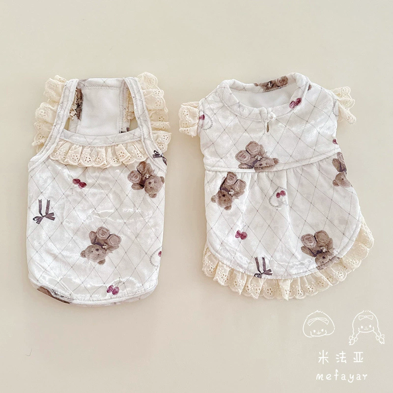 Mi Faya Фабрика Прямая продажа одежды для кошек и собак весной и осенью