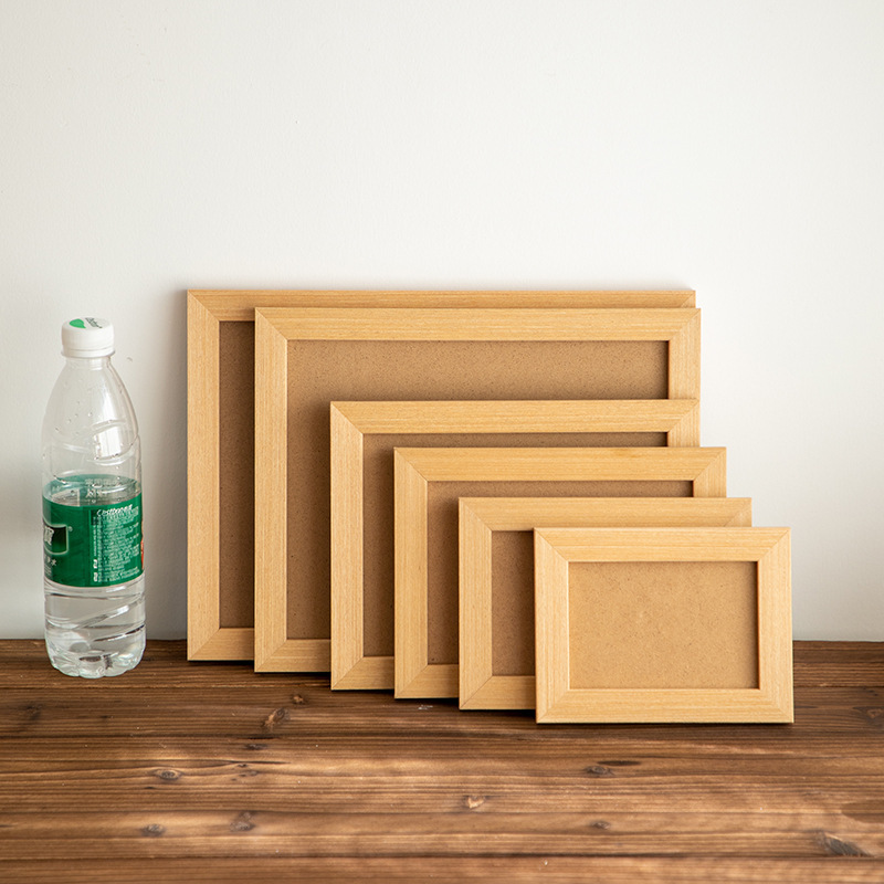 Creative self-adhesive wooden three-dimensional oil painting frame ultra-light clay photo frame decoration wholesale handmade special work display frame