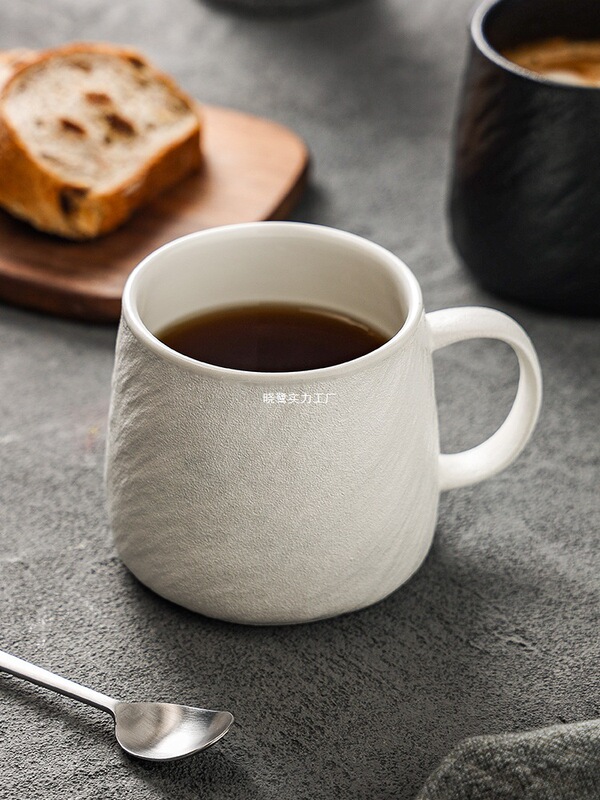 简约陶瓷马克杯大容量喝水杯子小众男生水杯茶杯办公室家用情侣杯|undefined