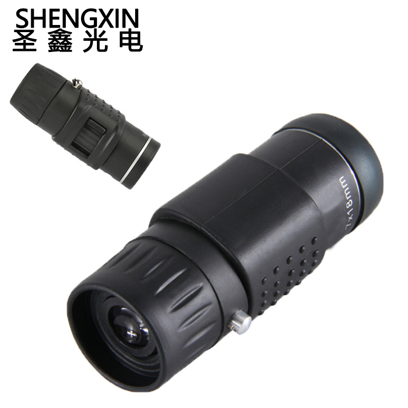 跨境新款单筒望远镜7×18高清高倍中调迷你小型狙击镜光学望远镜