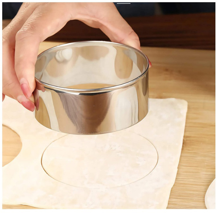 Juego de herramientas de dumpling de cocina fabricante de dumpling de acero inoxidable dumpling haciendo herramienta dumpling piel impresión herramienta traje