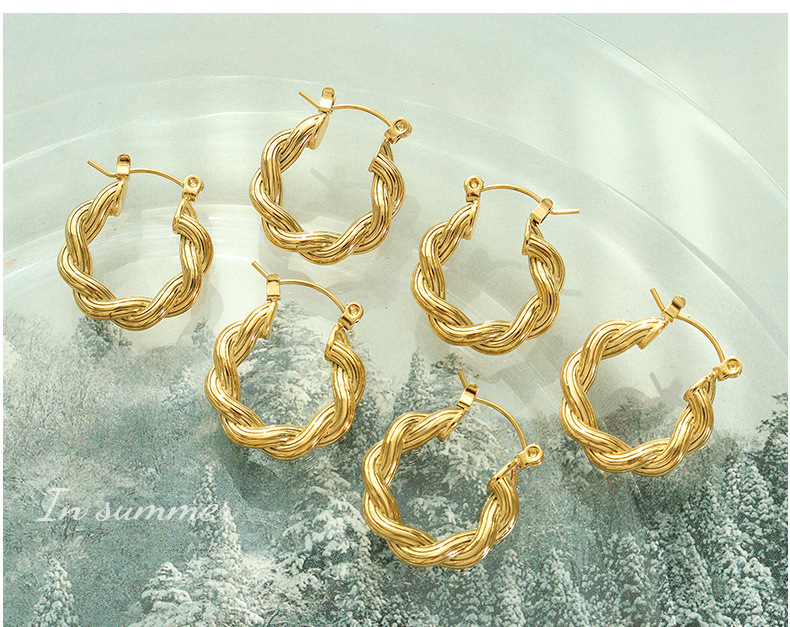 geometric earring, titanium steel earring