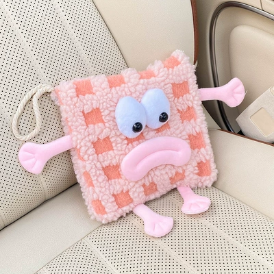 New car formaldehyde removal deodorant car activated carbon bag special car rear window decoration car purification carbon bag monster (Aktiv kömürlü qoxu uducular) - pink-monster-bamboo-charcoal-bag-single