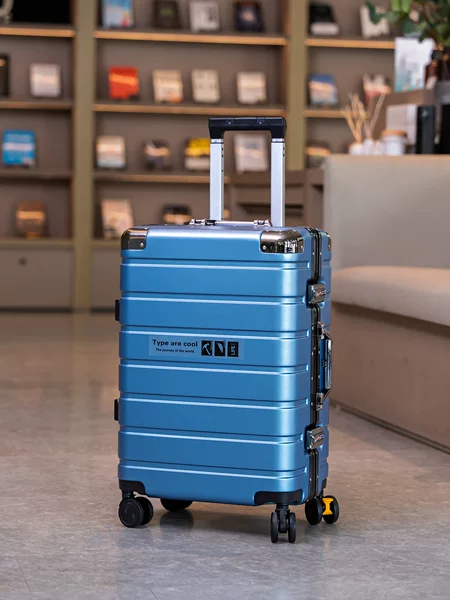 2026 New Model Large-Capacity Trolley Suitcase with Aluminum Frame, Password Lock, Silent Universal Wheels, High-End Business Travel Suitcase with Brake Wheels