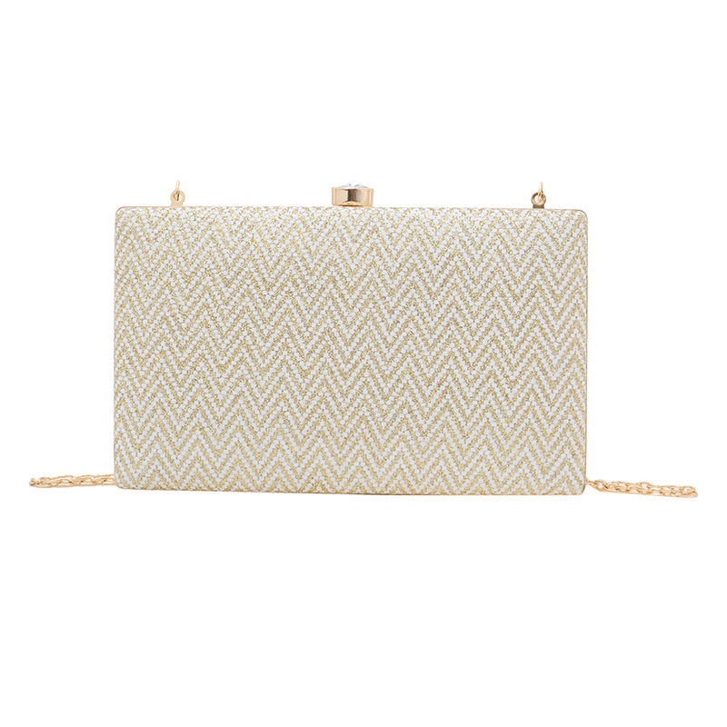 Nuevo acrílico transfronterizo bolsa de cena de damas huesos de pescado bolsa de mano caja de lujo ligera alta sensación de fiesta bolsa de noche