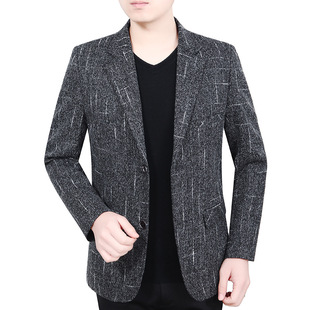 2025 Spring and Autumn New Men's Casual Suit Sales Two-Button Suit Middle-Aged Men's Casual Suit Jacket