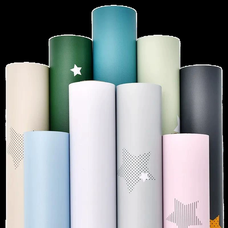 Wallpaper Star Pure Color Self-Sticking (61 cm × 1 m), Waterproof, Thick & Thin Color Options