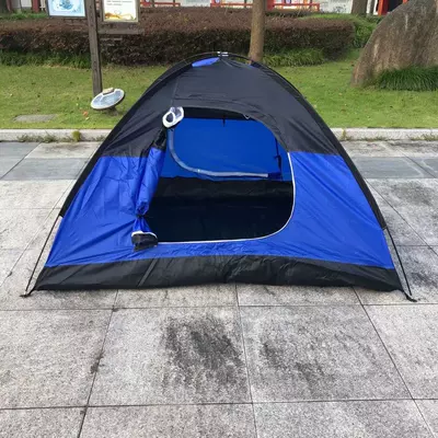 Çadırlar camping tent double rainproof - blue-double
