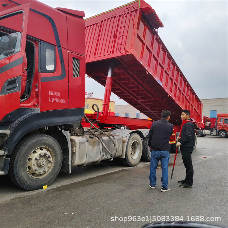 Export Powder and Granular Material Transport Tank Truck, Tank-Type Dump Truck, 42-Cubic Meter Bulk Cement Tank Truck, Used Tank-Type