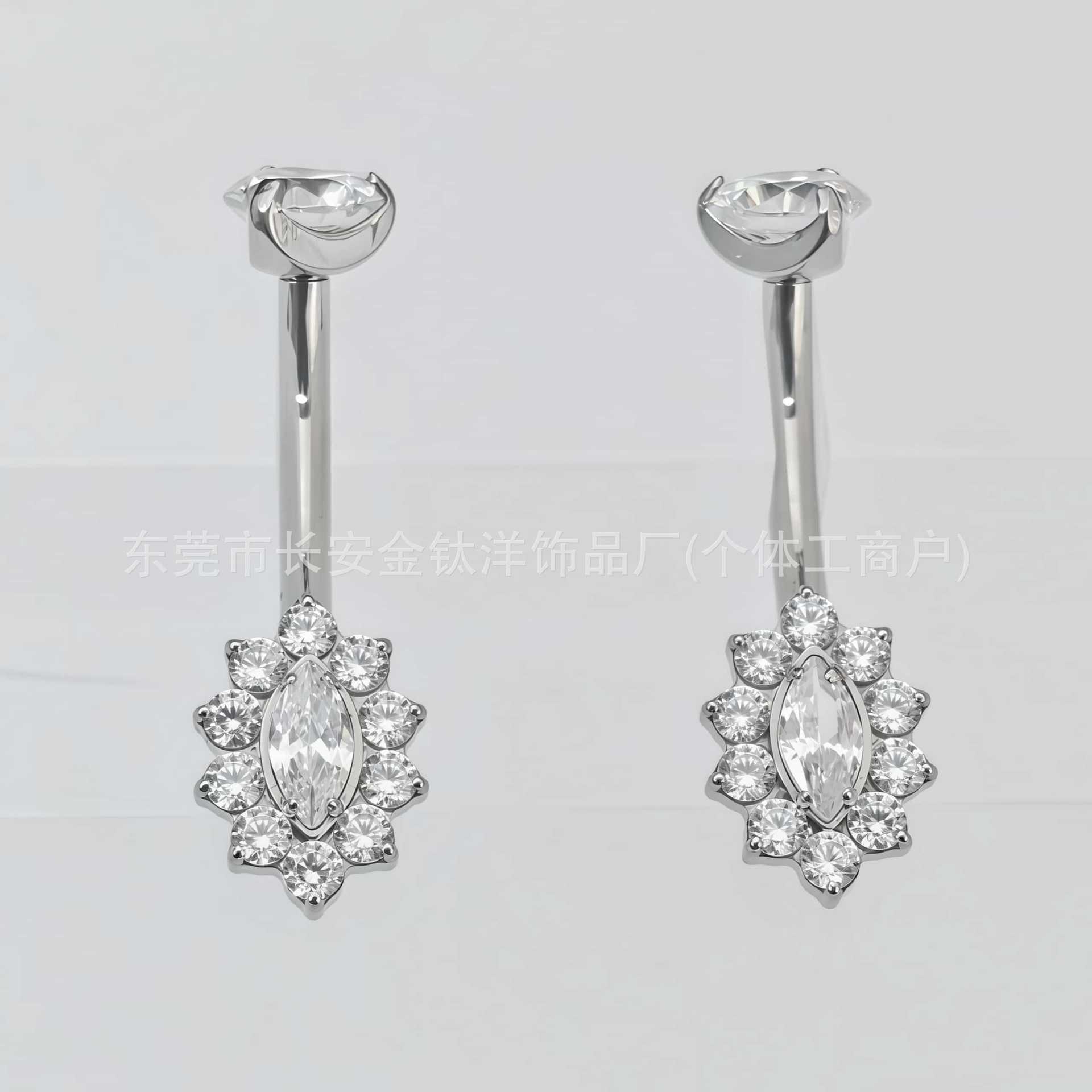 Labret piercing jewelry detail image