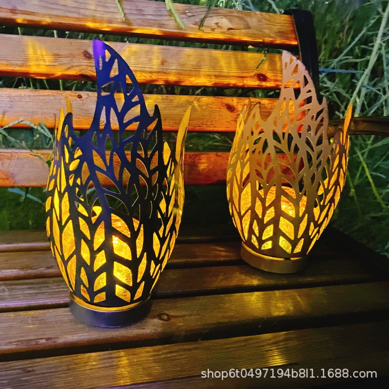 Трансграничный новый кованый ажурный пламенный шар солнечный свет на открытом воздухе водонепроницаемый двор атмосфера ландшафтный декоративный свет