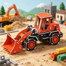����3D����ƴͼ ��ͯ�������DIY�ֹ�ƴ�幤�̳�ֽģ�����ֻ�����
