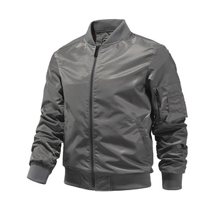 Cross-Border Flight Jacket Live Supply [Cotton/Thin] Spring and Autum Ma1 Pilot Jacket Baseball Uniform Large Size