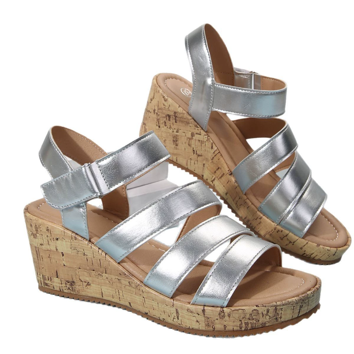 Summer sandals platform, fashionable high beach footwear, plus size, 7cm