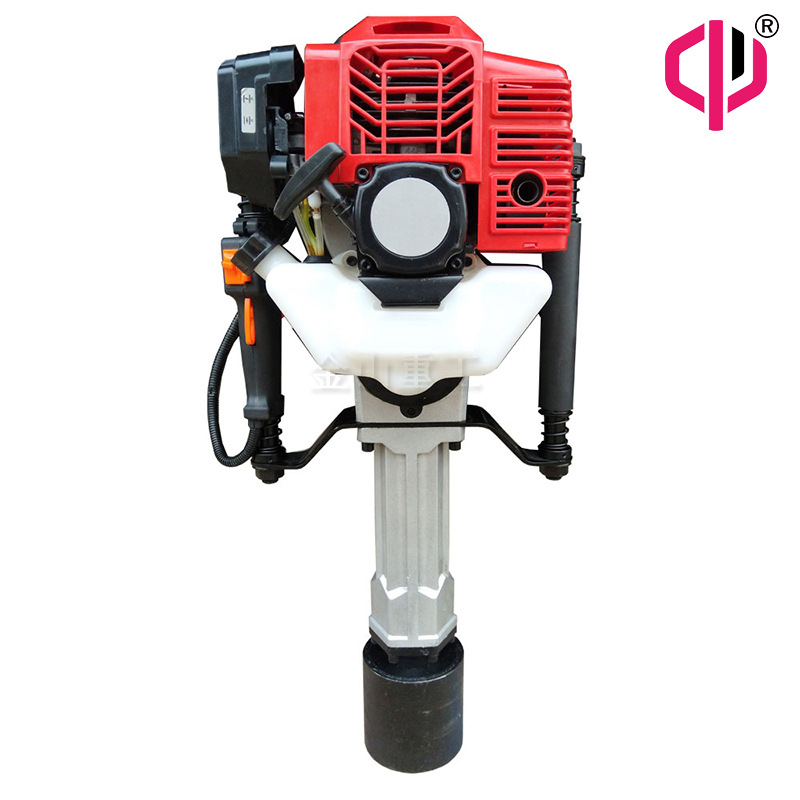 多功能槽钢栽桩打桩机 手提式葡萄架立桩机 小型钢管打桩机