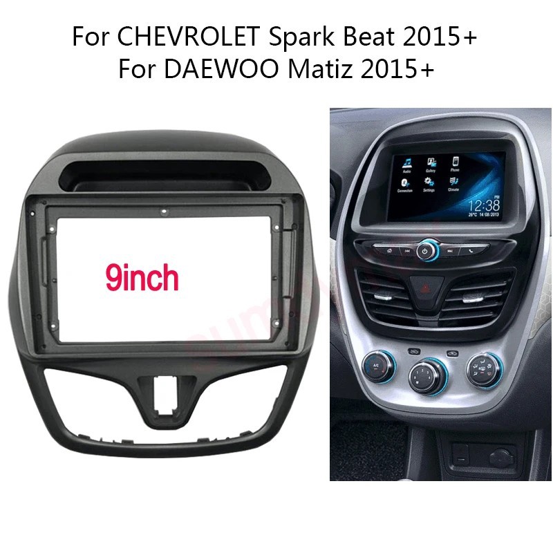 2015-yilgi Daewoo Matiz Chevrolet Spark markaziy konsoli navigatsiya paneli, Android navigatsiyasi ko'p qirrali ramka paneli bilan mos keladi