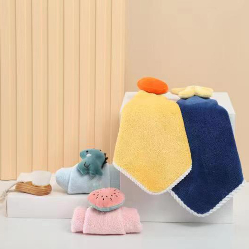 サンゴのぬいぐるみの星の手拭きは台所のトイレの子供の手拭きの柔らかい吸水の雑巾をかけることができます。|undefined