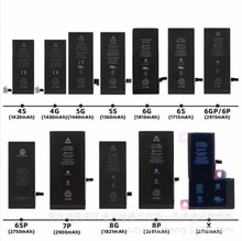 適用蘋果7電池iPhone 6sp大容量8內置X手機5s鋰電池6se廠家批發