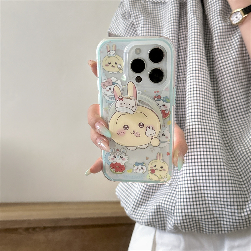 かわいくて楽しい Jiyikawa 磁気ホルダー iPhone16 Apple 15ProMax/14/13 携帯電話ケースに適しています|undefined
