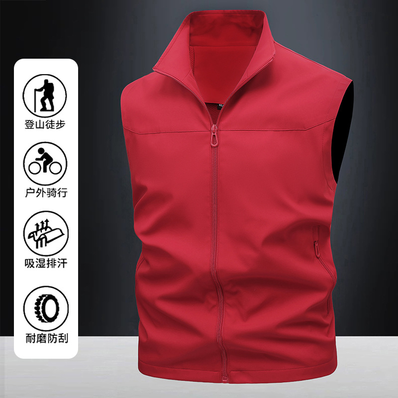 Verano montaña pesca al aire libre fotografía herramientas chaleco chaleco fino a prueba de viento chaleco de comercio exterior hombres multibolsillo personalizado