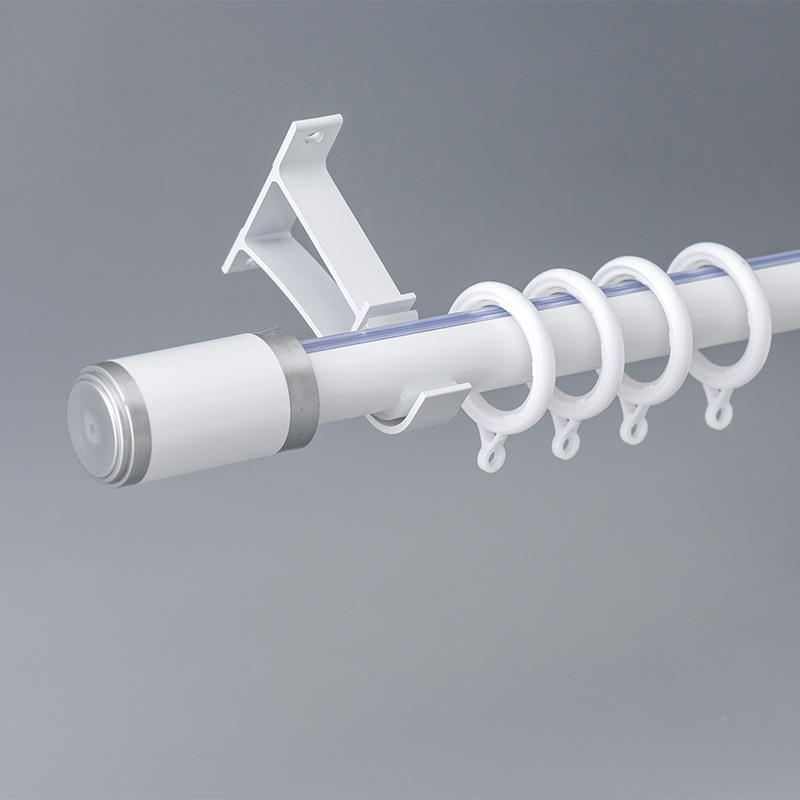 Moda gruesa de carga durable aleación de aluminio varilla romana de lujo cortina pista mudo Luz de lujo cortina varilla Romana