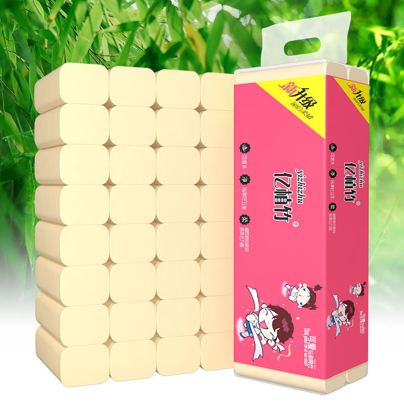 Yizhi Bamboo toilet paper wholesale household coreless roll paper household affordable roll paper toilet paper toilet paper toilet paper generation