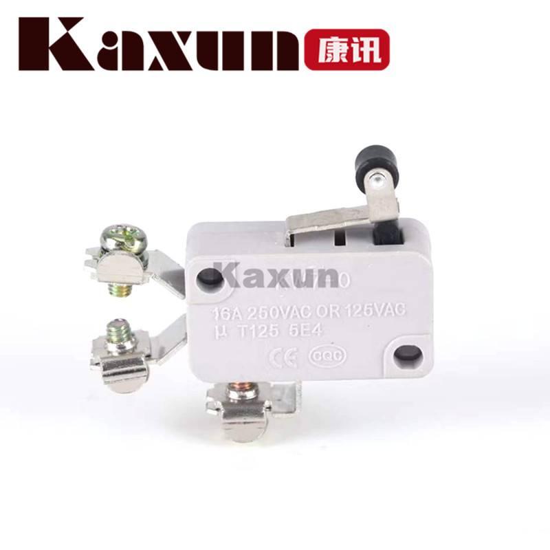 微动式KW7-3弯柄微动开关小型微动3脚弯柄压杆限位行程开关