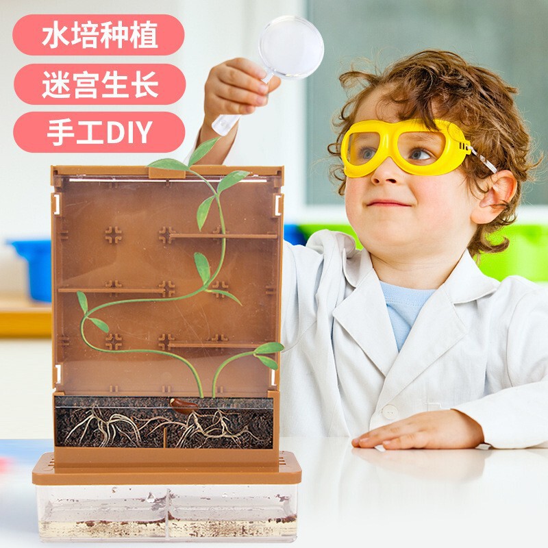 Children's Science Physics Experiment Student Science and Technology Handmade DIY Small Invention Power Flashlight Weather Station Science Enlightenment